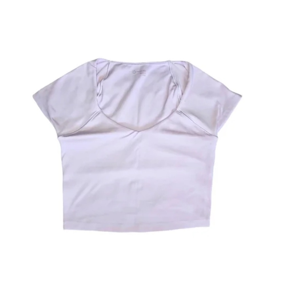 Aerie purple scoop neckline cropped t-shirt